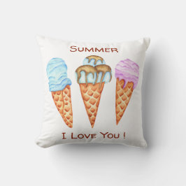 Romantic Ice Cream I Love You Sierkussen