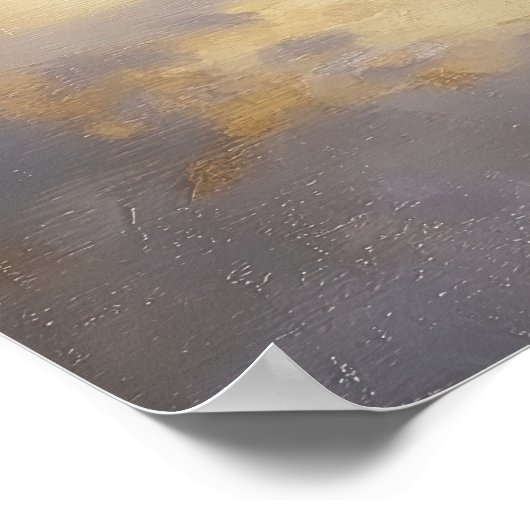 Romantic Ice Skating Couple Christmas Wall Art Poster (Hoek)