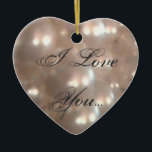 Romantic Ik hou van je om me te trouwen in de Retr Keramisch Ornament<br><div class="desc">Ik hou van dat je me zult trouwen met Romantic Retro Style  geïnspireerd Antiek parels hartversiering</div>