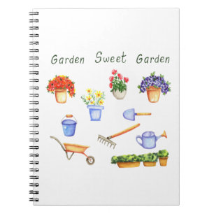 Romantic Ik hou van mijn fowers Minimalistische St Notitieboek