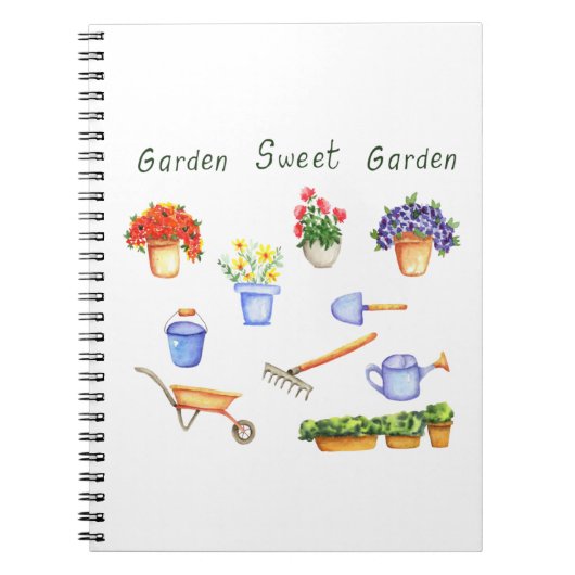 Romantic Ik hou van mijn fowers Minimalistische St Notitieboek (Voorkant)