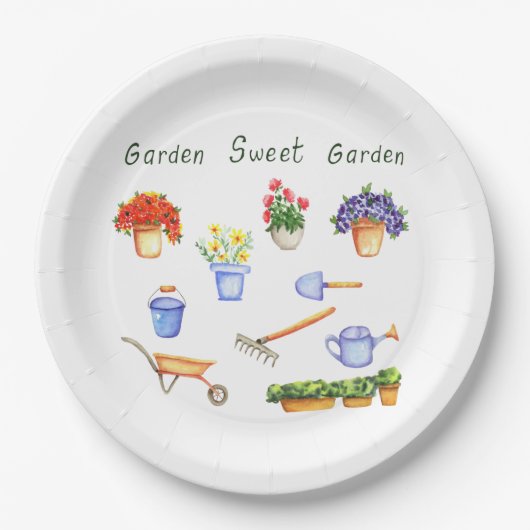 Romantic Ik hou van mijn fowers Minimalistische St Papieren Bordje (Voorkant)