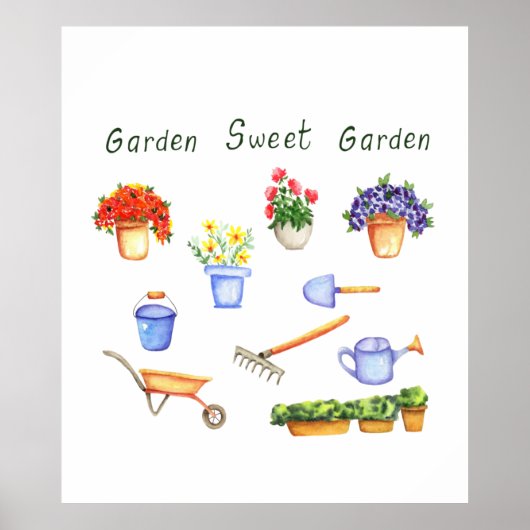 Romantic Ik hou van mijn fowers Minimalistische St Poster (Voorkant)