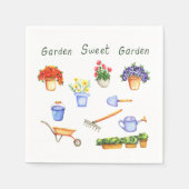 Romantic Ik hou van mijn fowers Minimalistische St Servet (Voorkant)