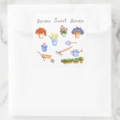 Romantic Ik hou van mijn fowers Minimalistische St Vierkante Sticker (Tas)