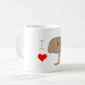 Romantic Ik hou van olifanten Coffee-Mok Koffiemok (Voorkant links)