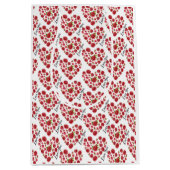 Romantic Ik hou van rode rozen. Medium Cadeauzakje (Voorkant)