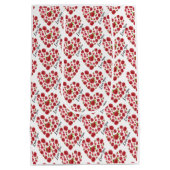 Romantic Ik hou van rode rozen. Medium Cadeauzakje (Achterkant)