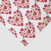 Romantic Ik hou van rode rozen. Tissuepapier (Detail)