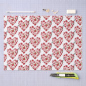 Romantic Ik hou van rode rozen. Tissuepapier (Craft)