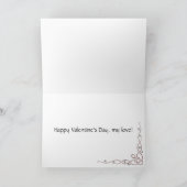 Romantic Ik zal van je houden voor altijd Valentij Feestdagen Kaart (Binnen)