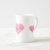Romantic illustration My love! on a cup Porselein Kop (Voorkant rechts)