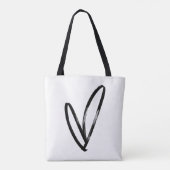 "Romantic in the City: Manhattan Valentine’s Sweat Tote Bag (Achterkant)
