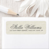 Romantic iory linen calligraphy script address etiket (Insitu)