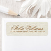 Romantic iory linen calligraphy script address etiket (Insitu)