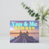 Romantic Island Dock Altijd Briefkaart (Staand voorkant)