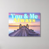 Romantic Island Dock Altijd Canvas Afdruk (Voorkant)