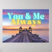 Romantic Island Dock Altijd Poster (Voorkant)