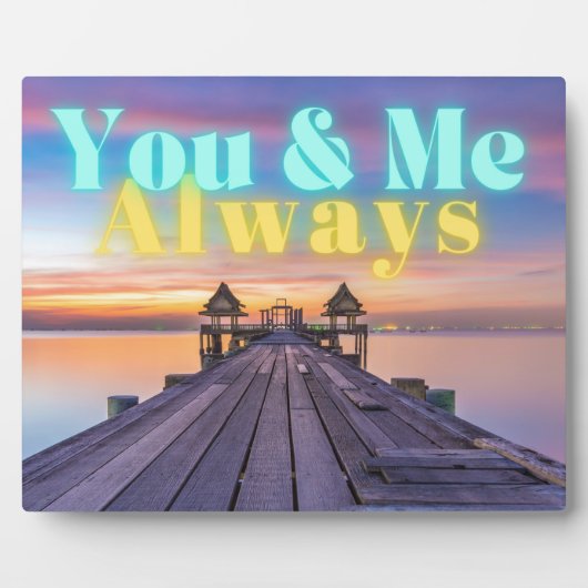 Romantic Island Dock Always Tabletop Fotoplaat (Voorkant)