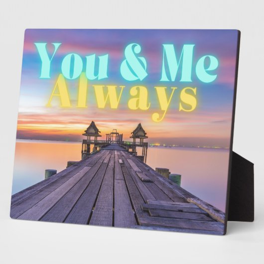 Romantic Island Dock Always Tabletop Fotoplaat (Zijkant)