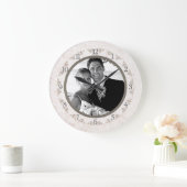 Romantic Ivory Scallop Weduwfoto Grote Klok (Huis)