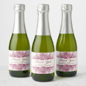 Romantic Japan Pink Cherry Blossom Sparkling Wijnetiket (Flessen)