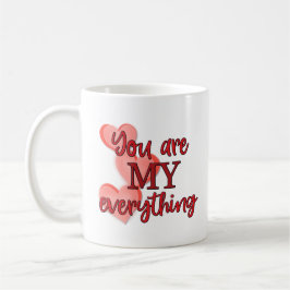 Romantic, "Jij bent mijn Alles", liefde, hart Koffiemok
