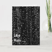 Romantic Jubileum Rain Druppelkaart Kaart (Voorkant)