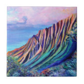 Romantic Kauai Kalalau Valley Tegeltje (Voorkant)