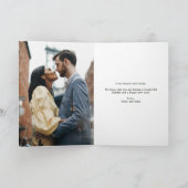 Romantic kerstplein Foto Mistletoe Folded Feestdagen Kaart (Binnen)