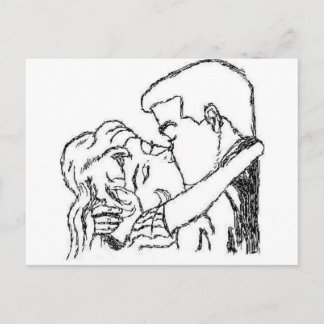Romantic Kiss Briefkaart