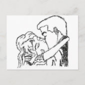 Romantic Kiss Briefkaart (Voorkant)
