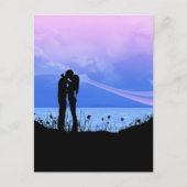 Romantic Kissing Couple Briefkaart (Voorkant)