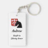 Romantic Knight in Shining Armor Sleutelhanger (achterkant)