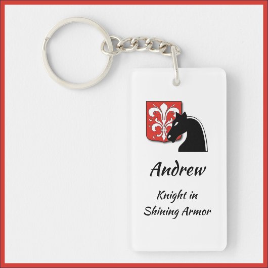 Romantic Knight in Shining Armor Sleutelhanger