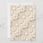 Romantic Lace | Bridal Shower-uitnodiging Kaart (Achterkant)