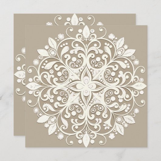 Romantic Lace Kaart (Voorkant / Achterkant)