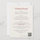 Romantic Lace Oval Bachelorette Celebration Kaart (Achterkant)