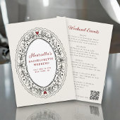 Romantic Lace Oval Bachelorette Celebration Kaart