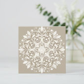Romantic Lace Save The Date (Staand voorkant)