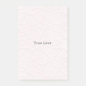 Romantic Large White Hearts Pink Valentine's Day Post-it® Notes (Voorkant)