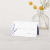 Romantic Lavender Floral Waterverf Plaatskaartje (Voorkant)