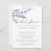 Romantic Lavender Floral Waterverf Vrijgezellenfee Kaart (Voorkant)