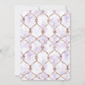 Romantic Lavender Green Butterflies Bridal Shower Kaart (Achterkant)