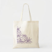 Romantic Lavender Peonies Wedding Canvas tas (Voorkant)