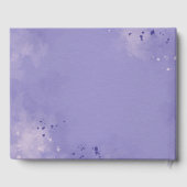 Romantic Lavender Waterverf Floral Spring Wedding Gastenboek (Achterkant)