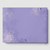 Romantic Lavender Waterverf Floral Spring Wedding Gastenboek (Achterkant)