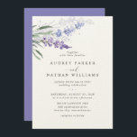 Romantic Lavender Waterverf Floral Wedding Kaart<br><div class="desc">Romantische en elegante waterverf lavender floral bruiloft. Overeenkomende enveloppe en andere items in dit collectie.</div>