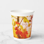 Romantic Leaves Boho – Botanical Fantasy Thanks Papieren Bekers (Achterkant)