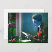 Romantic Letter Writer Briefkaart (Voorkant / Achterkant)